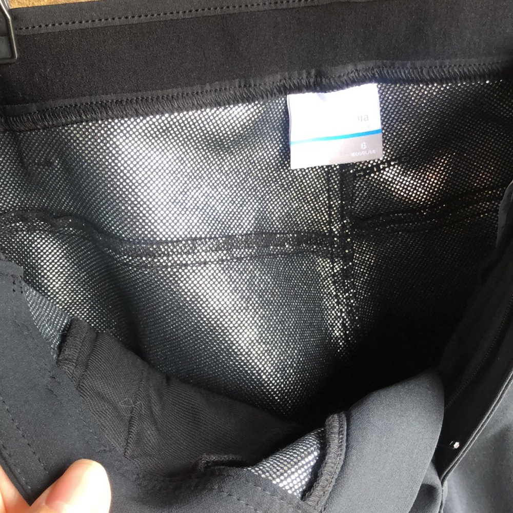 COLUMBIA Black Insulated Pants with White Zippers - Picture 5 of 9